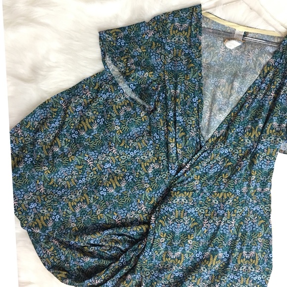 Dresses & Skirts - Rifle paper Co menagerie print Solly wrap dress M